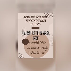 Join us for our second Posh show on March 16th!🛍️